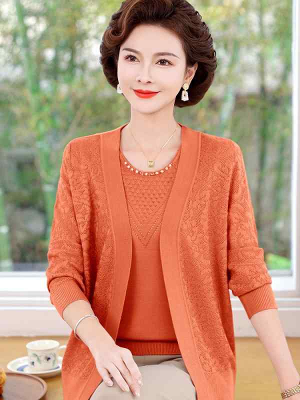合奏団 レディース 今めかしい 年がしら 成人女性服 60代 烏兎 薄っぺら 編み物 馬鹿でかい大きさ 窈窕たる ジレー スウェーター 好いたらしいめ 母 御っ母さん