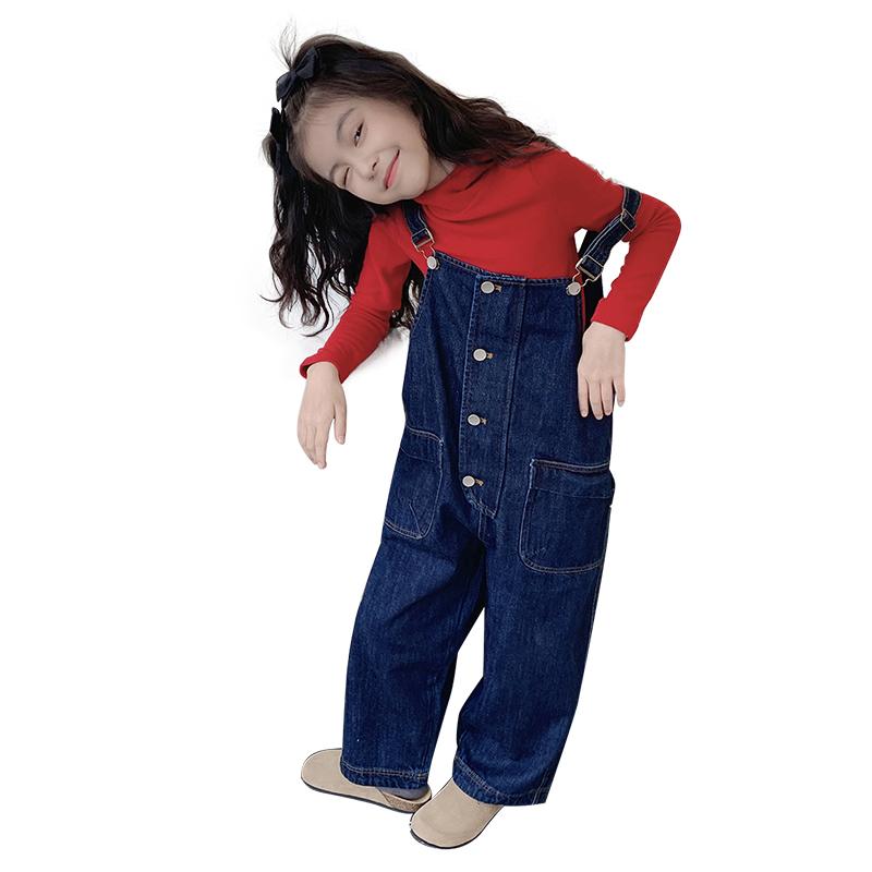 サロペット 女の子 キッズ 子供 かわいい カジュアル 男の子 デニム オーバーオール オールインワン パンツ 春秋 ゆったり シンプル
