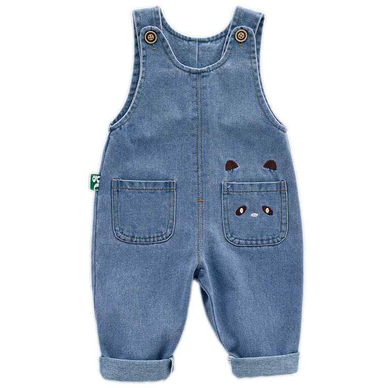 サロペット ベビー デニム 春秋 可愛い キッズ オールインワン パンツ カジュアル つなぎ ベビー オーバーオール