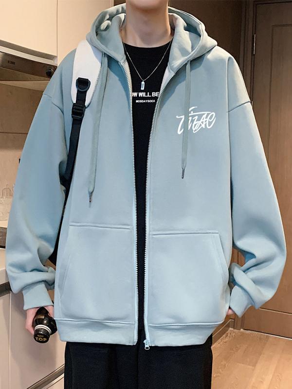 パーカー メンズ おしゃれ カジュアル 春秋 ジップアップ フード 大きいサイズ アメカジ 長袖 アウター