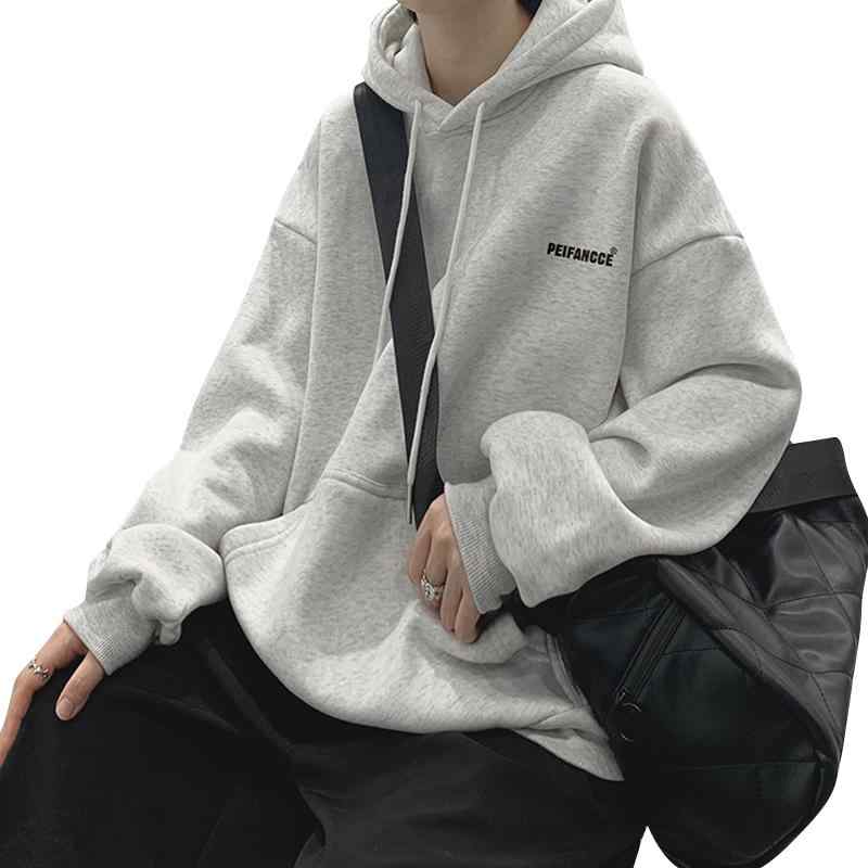 パーカー メンズ おしゃれ カジュアル グレー 春秋 大きいサイズ ゆったり 厚手 裏起毛 プルオーバー シンプル
