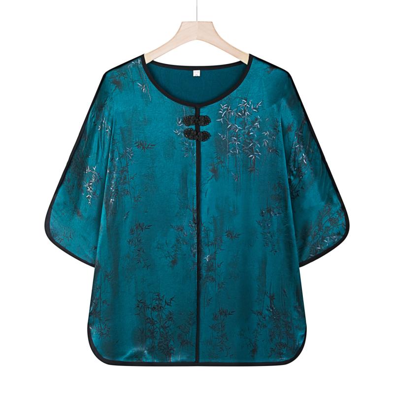 セットアップ レディース おしゃれ 夏 半袖 大きいサイズ 花柄 シニア 上品 ゆったり 体型カバー トップス パンツ 母の日 ギフト きれいめ｜フロントップ店