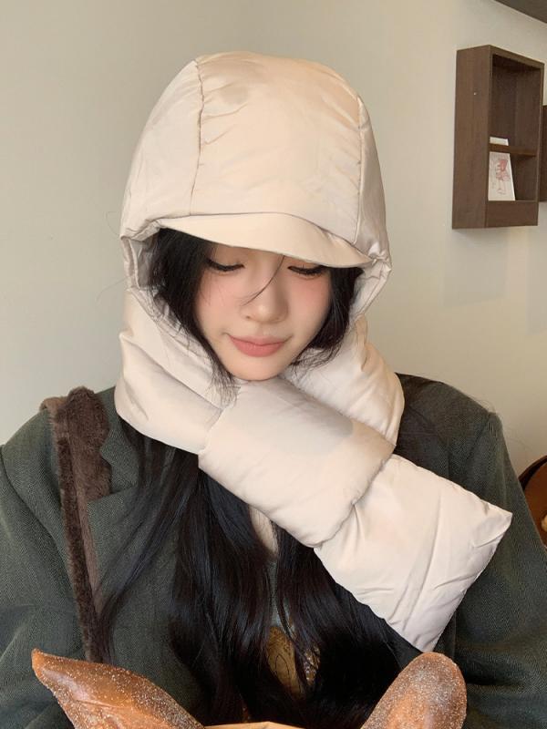 イヤーマフ 耳当て 耳カバー 帽子 レディース おしゃれ 防寒 暖かい カジュアル マフラー 一体型 冬 防風 厚手 耳あて 羽毛綿 雷鋒帽 自転車