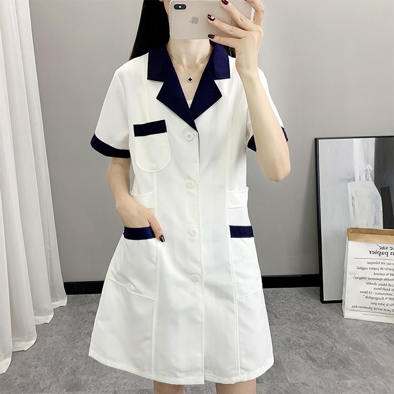 エステ ユニフォーム 制服 おしゃれ ジャケット レディース 長袖 七分袖 半袖 白 無地 秋冬 夏 薄手 サロン 仕事着 看護師 ポケット
