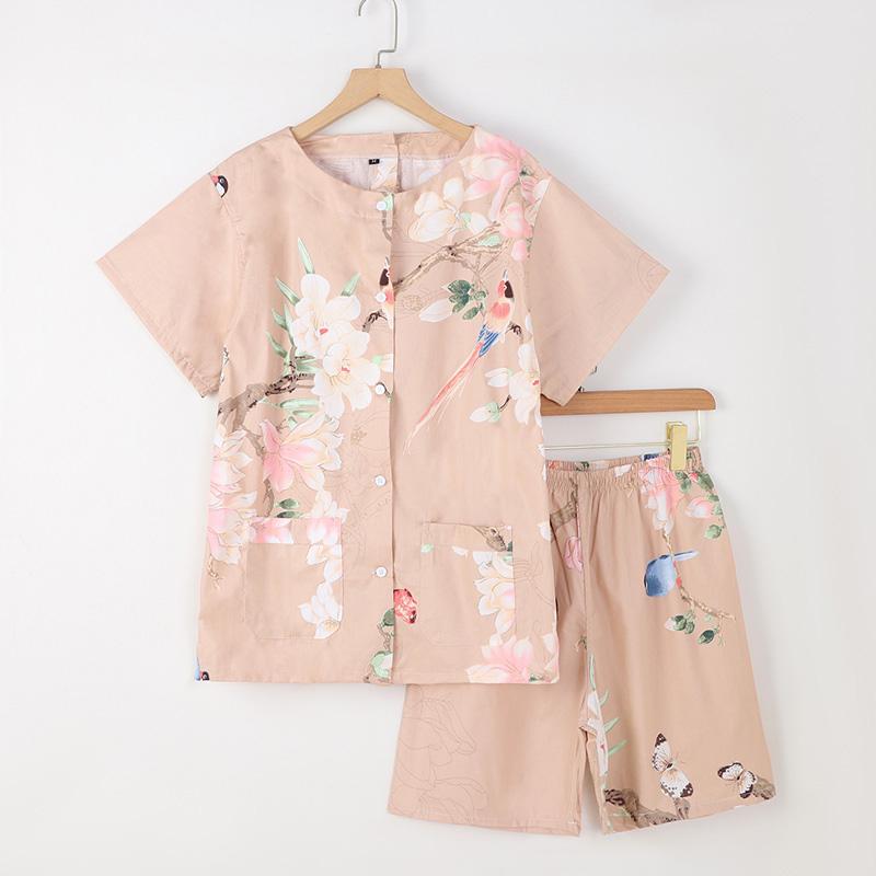 施術着 レディース メンズ 中華風 よもぎ灸服 綿 コットン 前後開閉 カップ付き ロングパンツ 鍼灸 かっさ 美容 マッサージ リラックス 部屋着