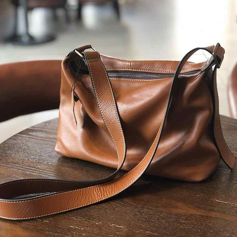 バッグ レディース 鞄 レトロ ヴィンテージ風 本革 牛革 レザー トートバッグ ショルダーバッグ 斜め掛けバッグ 通勤 ビジネス 普段使い 大型 シンプル ブラック コーヒー ブラウン 春夏|フロントップ店