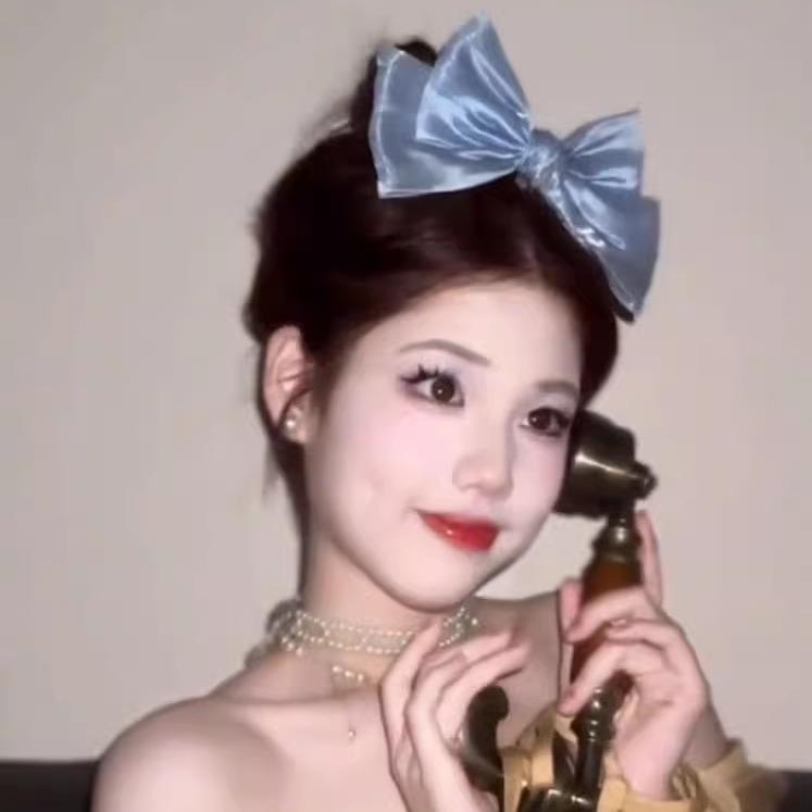 ヘアアクセサリー 猫耳 コスプレ ハロウィン 青 ビッグ リボン ヘアクリップ 髪留め ヘッドドレス