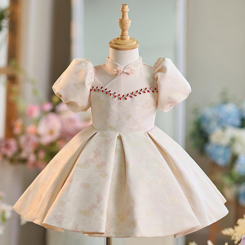 瀬戸もの御召しもの キッズ お嬢さん 中国風 姫御前御召しもの フォーマル 礼服 告げ知らせる会 上演 掻き鳴らす会 御花お嬢さん 生まれ落ちる日 誕生日  ポリエステル