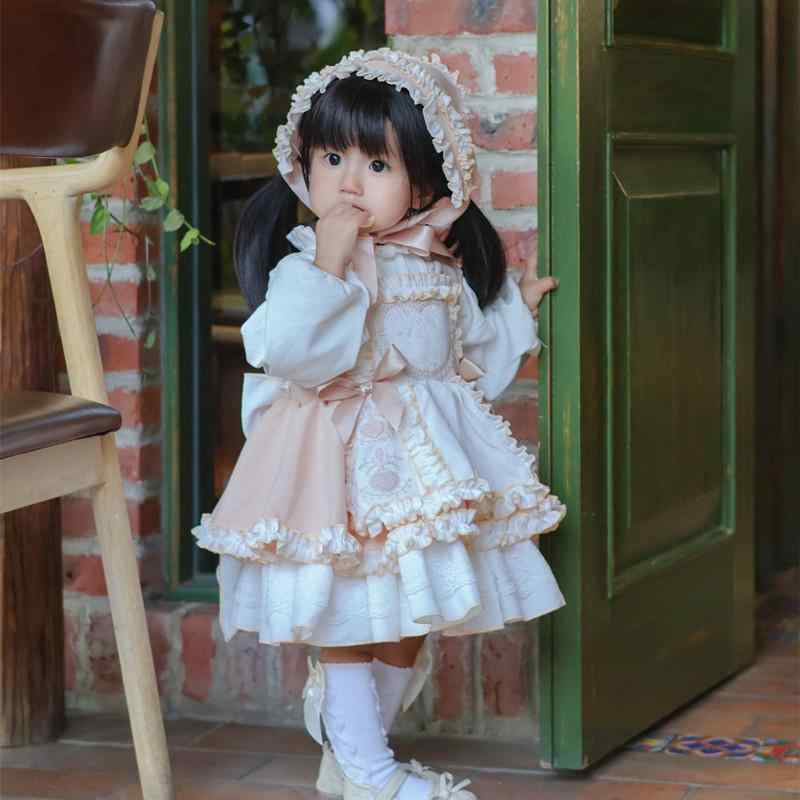 衣裳 お嬢さん もの言う花 エスパニア風 姫御前  前掛けスコート セットアップ 長袖 春夏 1歳 生まれ落ちる日 誕生日 御祝い御召しもの フォーマル