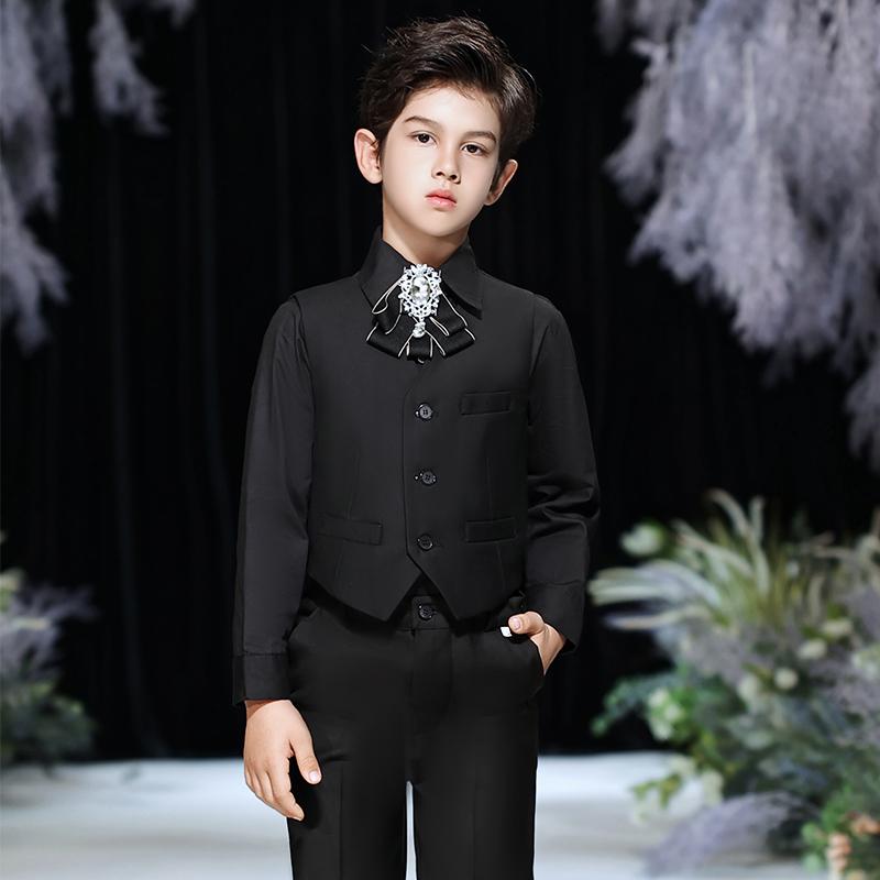 スーツ 男の子 子供 キッズ 礼服 ベスト ジレ セットアップ フォーマル 発表会 演奏会 結婚式 司会 ピアノ 衣装 リングボーイ 秋冬
