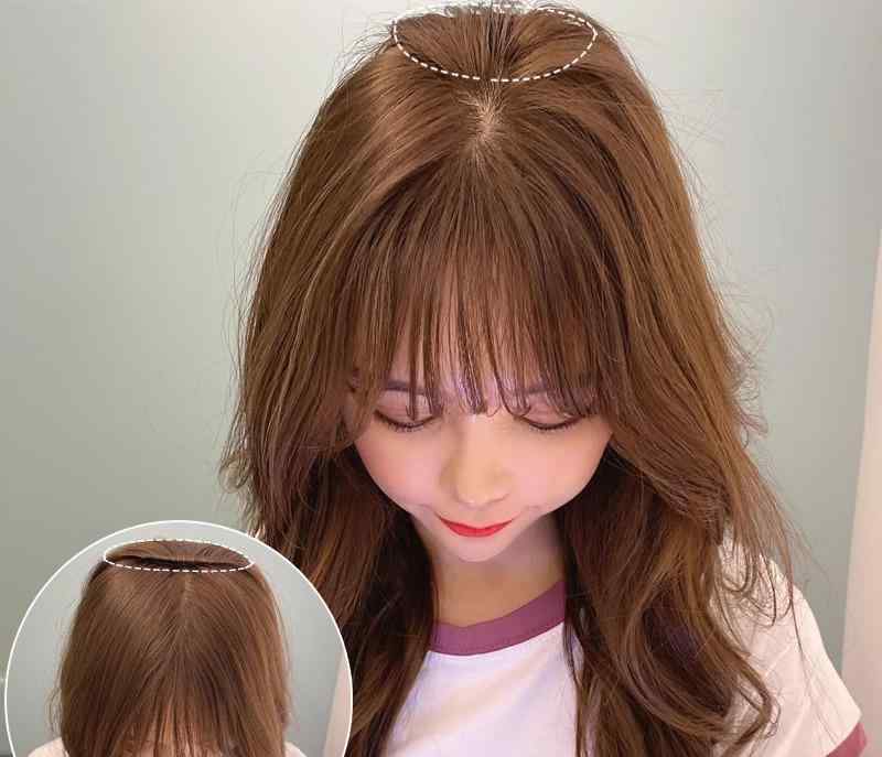 ヘアピース レディース 頭頂部 ボリュームアップ つむじ隠し 薄毛カバー ふんわり 自然な仕上がり 根元立ち上げ 増毛 簡単装着 耐熱ファイバー ブラック ブラウン アッシュ系 4,144円