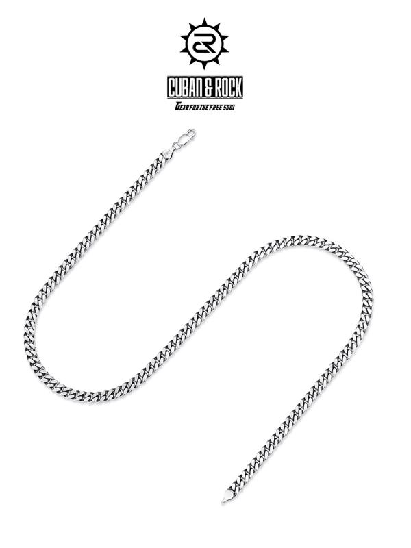 ネックレス メンズ 男性用 S925 シルバー 銀製 キューバンチェーン タンクチェーン アクセサリー シンプル ストリート カジュアルファッション 普段使い 太め 幅広 50cm 55cm 60cm対応 ノーマル 11,566円