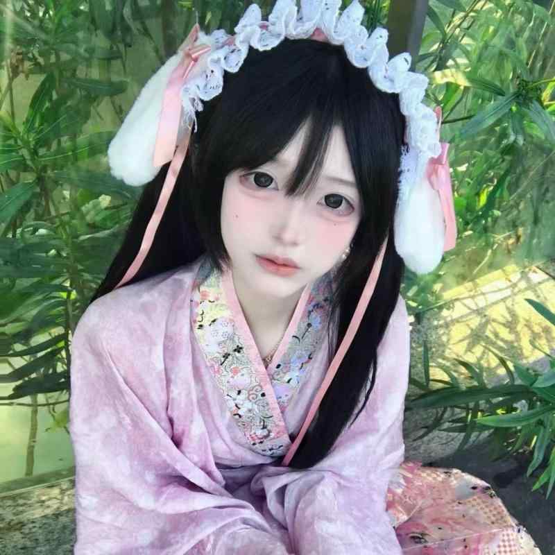 ヘッドドレス レディース ロリィタ ハンドメイド リボン 垂れ耳うさぎ うさぎ耳 かわいい 取り外し可能 ヘアバンド 髪飾り レース ダスティピンク ブルー