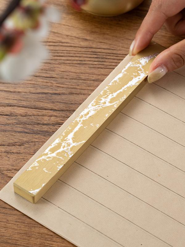 文鎮 真鍮 赤銅 銅製 無垢 ソリッド 墨絵 墨流し 箔押し ホットスタンプ 純手作り ハンドメイド 槌目 彫刻 書道 習字 デスク オフィス 四角 スクエア ペーパーウェイト 書鎮 紙押さえ 墨流し銀系 墨流し金系