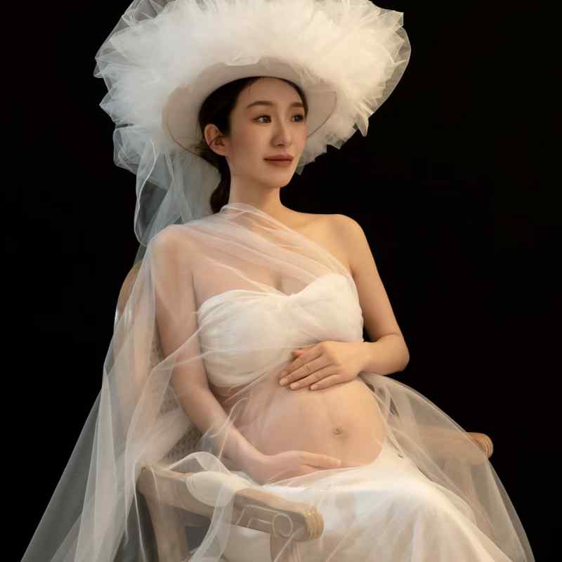 マタニティドレス 妊婦 フレンチスタイル エレガント おしゃれ 欧米風 ロングドレス Aライン シフォン レース マタニティフォト 撮影 衣装