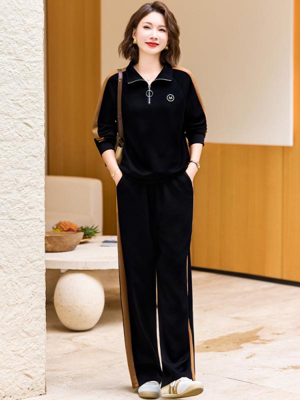 セットアップ お上さん レディース 歳月 アウター 上衣 心地よい 運動競技お召しもの 普段着 ゆったり 猥りがわしい 好いたらしい ロングズボン下 照明ランプ色合い ティーシャツ 無地 背広 2点仕かける スポーツ・アウトドア-ジャージ