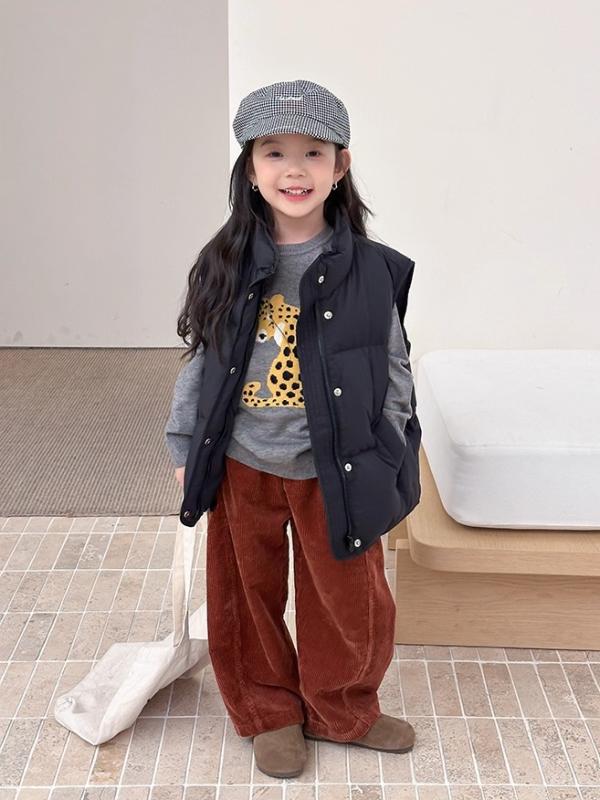 ダウンベスト キッズ ベビー 男の子 女の子 90%ダウン 軽量 厚手 ゆったり スタンドカラー 保温 秋冬 防寒 普段使い 通園通学 カジュアル アイボリー ブラック ミントグリーン