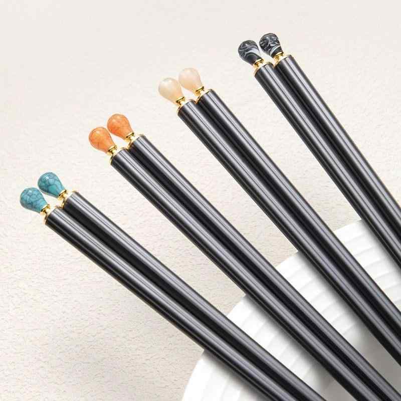 箸 メンズ レディース 家庭用 自宅用 食卓 高見え 上品 合金 PPS 滑り止め 抗菌 防カビ 軽量 おしゃれ 和食器 ゴールド ホワイト グリーン|フロントップ店