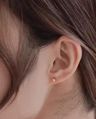 ピアス レディース 豆 どんぶり鉢 ミニ 螺子釘かぎ分ける 黄色ゴールド サクラ色ゴールド 軟骨ピアス 螺線 窈窕たる 分かりやすい 普段使い