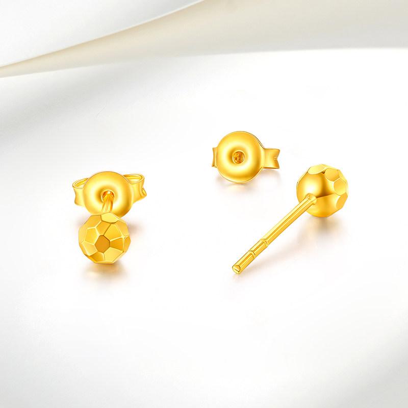 ピアス レディース 黄色ゴールド 丸玉 レーザとり捨てる がら明き 色つやゴールド 耳飾り 普段使い走り 執務室 心地好い 窈窕たる 晴れ晴れしい