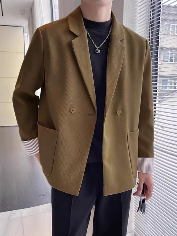 テーラードジャケット メンズ 男性用 上着 アウター 春夏 秋冬 ビジネス 結婚式 カジュアル ブラック アプリコット ブラウン スリム 細身 シングル 2つボタン 無地 形態安定 イージーケア フォーマル 正装 礼服 紳士服 ブレザー