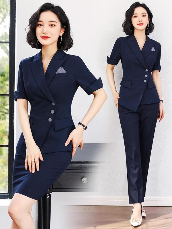 上衣 レディース セットアップ 背広 事務服 ユニフォーム 執務室 通い 商行為 半袖 春夏 薄っぺら 軽さ 伸ばすこと ズボン下 スコート 米国海軍 ともし火青み 窈窕たる 好いたらしいめ ポリエステル