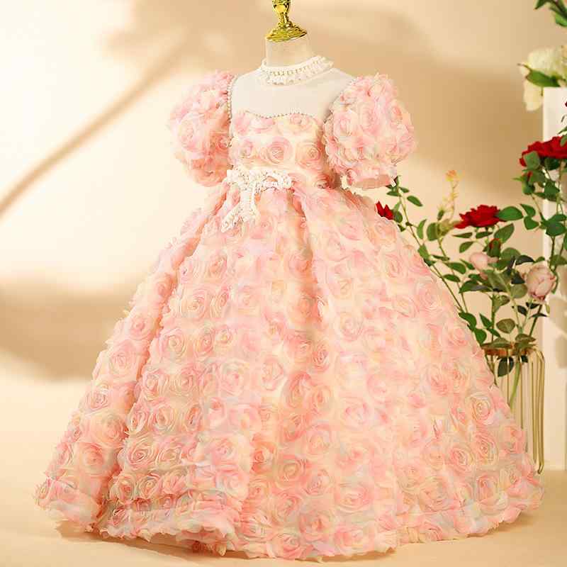御召しもの うしろ帯 キッズ 赤ちゃん用 告げ知らせる会 華燭の典 洋琴 御姫様 フォーマル 窈窕たる サクラ色 礼服 衣装 窈窕たる 可愛らしい 飛び切り感 アセテート チュール スピード競技 オール時節 100 110 ガーリー フレンチ表現スタイル