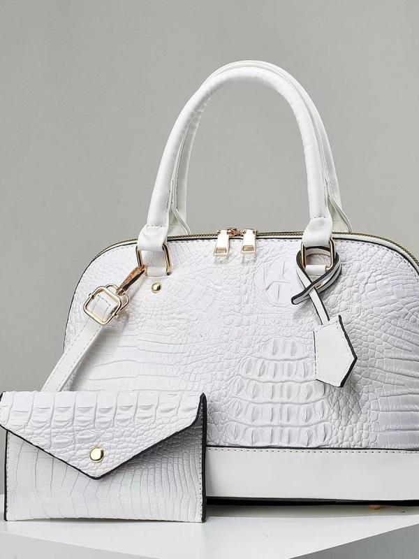 バッグ レディース 鞄 カバン 女性用 ショルダー ハンド 斜めがけ 肩掛け シェル 貝殻 バケツ型 PU レザー 合成皮革 チェーン ロック ファスナー ジッパー 内ポケット 仕切り 収納 ブラック ホワイト レッド 普段使い 通勤 春夏