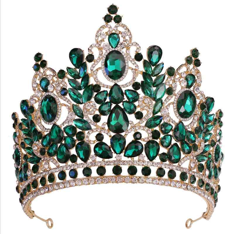 ティアラ レディース 王冠 クラウン ヘッドドレス 髪飾り ヘアアクセサリー ブライダル 結婚式 発表会 パーティー 花嫁 合金 電気メッキ加工 クリスタル ラインストーン ジルコニア バロック様式 豪華 ゴージャス 大ぶり アンティーク風 シルバー ゴ