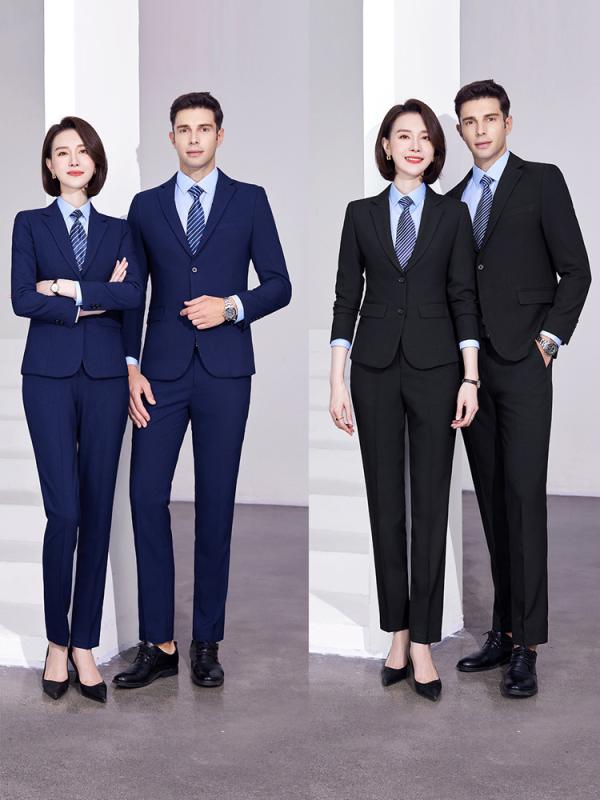 スーツ メンズ レディース セットアップ 事務服 ビジネス フォーマル 高級感 無地 ストレッチ ジャケット パンツ スカート 洗える シワになりにくい ブラック ロイヤルブルー ポリエステル レーヨン 秋冬