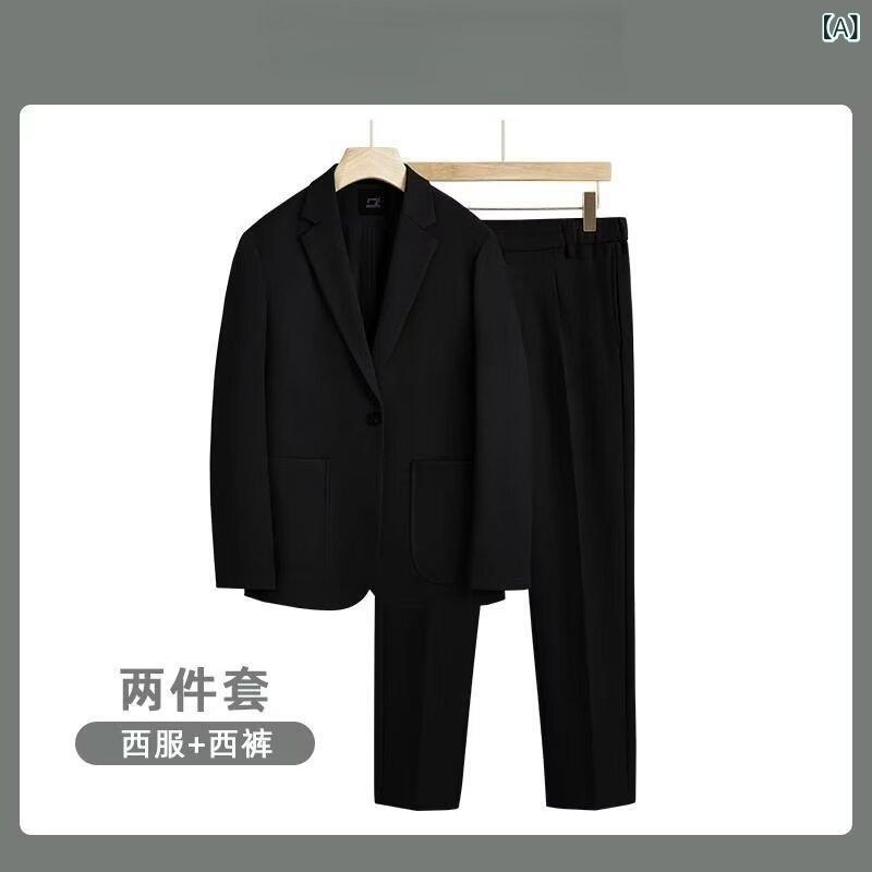 スーツ メンズ セットアップ 上下セット テーラードジャケット スラックス 紳士服 スリム ビジネス 披露宴 結婚式 カジュアル 高級感 無地 ポリエステル 形態安定 ノーアイロン オールシーズン オールシーズン 黒 灰 灰緑