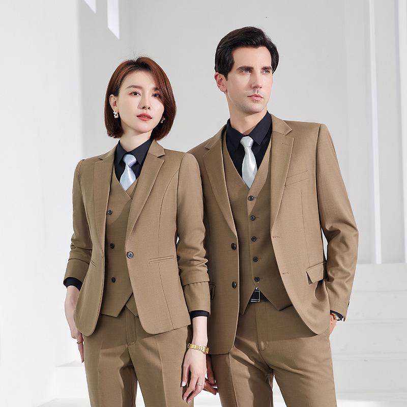 スーツ メンズ レディース セットアップ 事務服 形態安定 ノーアイロン ビジネス フォーマル 通勤 営業 接客 制服 ユニフォーム スリム テーラードジャケット 春秋 ポリエステル ブラック ネイビー グレー 高級感|フロントップ店