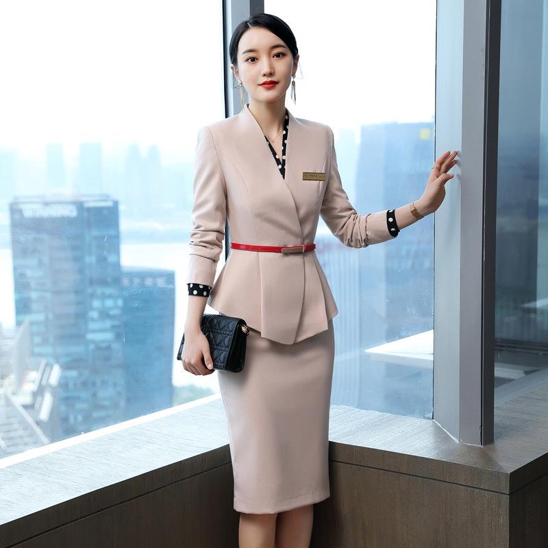 セットアップ レディース スーツ ジャケット スカート パンツ ビジネス フォーマル 事務服 制服 オフィス 通勤 面接 5分袖 春夏 仕事着 リクルート 膝丈 ベルト 無地 ブラック グリーン アプリコット 高級感