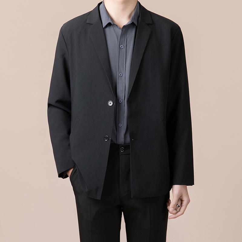 テーラードジャケット メンズ 紳士服 ブレザー トップス ビジネス オフィス 普段使い 高級感 通気性 ビッグシルエット ゆるめ リネン 綿麻 春夏 黒 ダークグレー ブラウン ボタン 30代 シンプル 快適 軽量 きれいめ