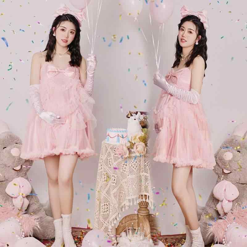 ワンピース レディース プレママ 妊婦服 撮影用 マタニティフォト 森ガール風 チュール かわいい フレンチスタイル Vネック ノースリーブ 秋冬 高級感 ポリエステル ウール混 ワンサイズ ミディアム プリンセスライン