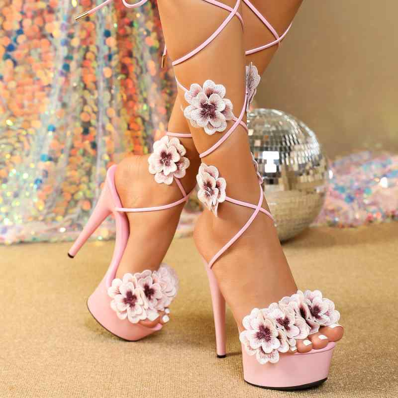 サンダル レディース 厚底 ピンヒール 13-15cm セクシー エナメル PUレザー ラウンドトゥ グラディエーター 春夏 ホワイト ピンク スカイブルー 韓国ファッション 美脚 スタイルアップ パーティー キャバ嬢