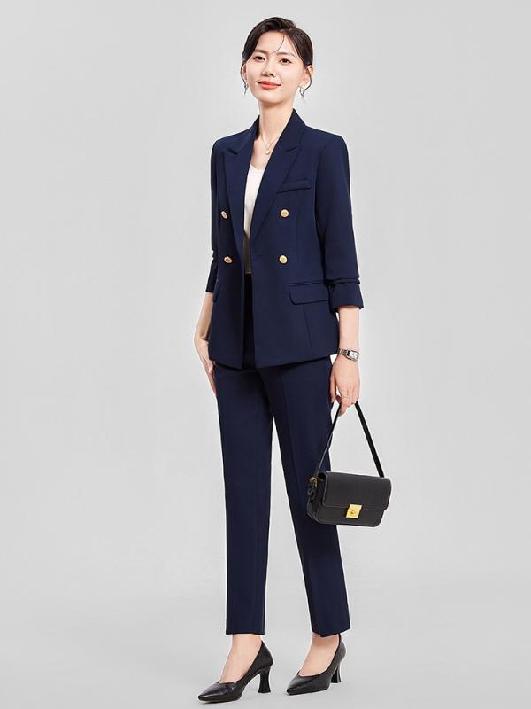 スーツ レディース 春秋 セットアップ ビジネス パンツ スカート ジャケット 長袖 事務服 通勤 面接 オフィス 白 紺 黒 無地 フォーマル きれいめ 洗える ポリエステル ポリウレタン 上品 エレガント テーラード