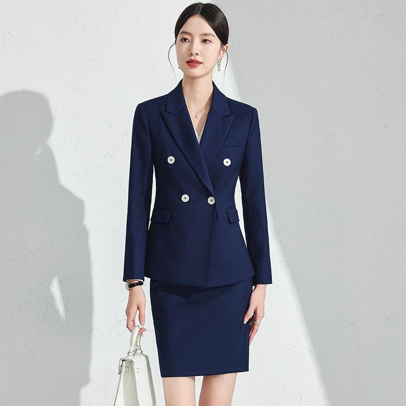 スーツ レディース セットアップ 春秋 ジャケット パンツ スカート 面接 オフィス 通勤 事務服 ユニフォーム 制服 ピンク ブラック ブルー 高級感 上品 エレガント 美シルエット フォーマル 長袖 ポリエステル レーヨン
