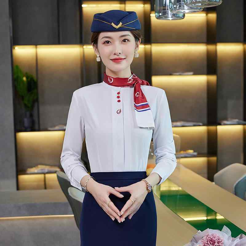シャツ レディース ブラウス 長袖 制服 事務服 接客 受付 通勤 オフィス トップス OL 襟 無地 春秋 ストレッチ ポリエステル ウォッシャブル シンプル ビジネス 白 ボタン 快適 清潔感 上品