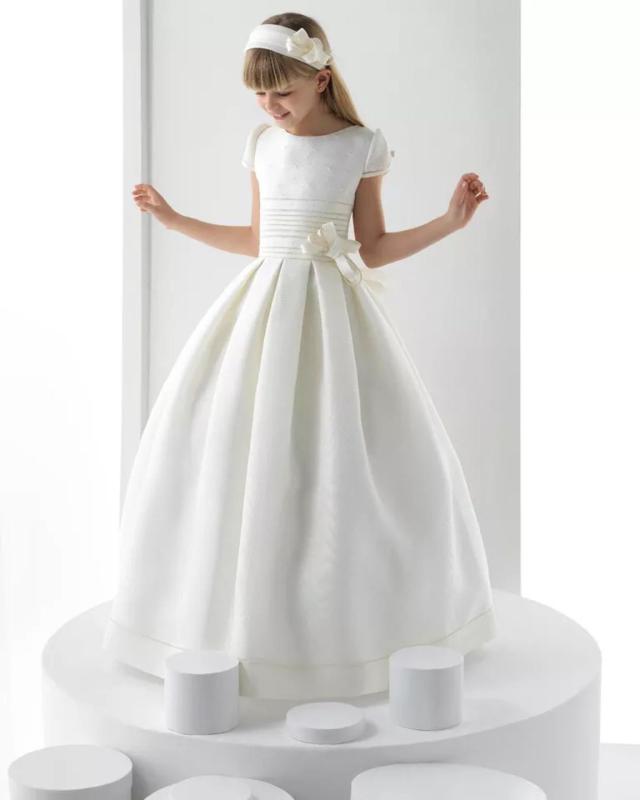 子供ドレス 女の子 ピアノ 発表会 結婚式 チュール ワンピース 礼服 プリンセス フォーマル アイボリー オールシーズン かわいい 高級感 ステージ衣装 110cm 120cm 130cm 140cm 150cm 160cm|フロントップ店
