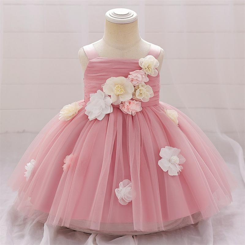 ドレス 女の子 ワンピース 子供服 ノースリーブ チュール レース リボン アップリケ プリンセス フォーマル 発表会 結婚式 パーティー かわいい 上品 春夏 綿混 ポリエステル パープル ピンク グリーン