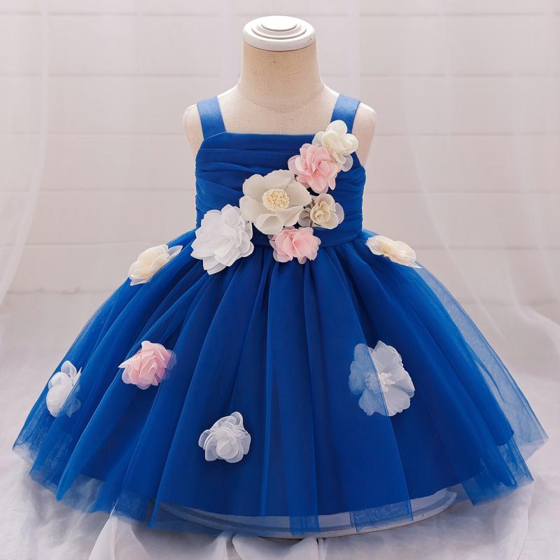 ドレス 女の子 ベビー キッズ ワンピース フォーマル 発表会 結婚式 ノースリーブ プリンセス チュール メッシュ アップリケ レース リボン 春夏 欧米風 コットン混 パープル ピンク グリーン かわいいドレス