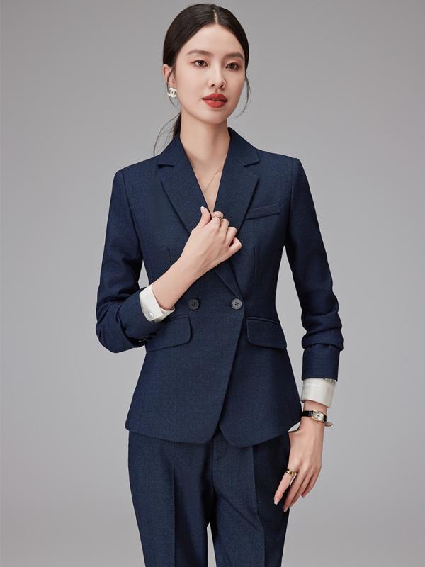 スーツ レディース テーラードジャケット パンツ スカート 事務服 通勤 面接 ポリエステル 伸縮性 長袖 上品 エレガント 高級感 秋冬 ネイビー ブラック ダークグレー 正装 フォーマル セットアップ