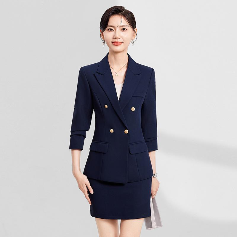 セットアップ レディース 秋冬 テーラードジャケット 事務服 ビジネス 通勤 就職活動 正装 上品 エレガント 管理職 公務員 リクルートスーツ パンツ スカート ポリエステル ポリウレタン ネイビー ブラック ホワイト