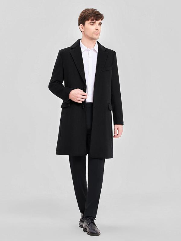 コート レディース メンズ ウール ウール ジャケット アウター 事務服 制服 通勤 接客 オフィス 高級感 きれいめ エレガント Vネック 長袖 ミドル丈 ボタン ネイビー ブラック 秋冬｜フロントップ店