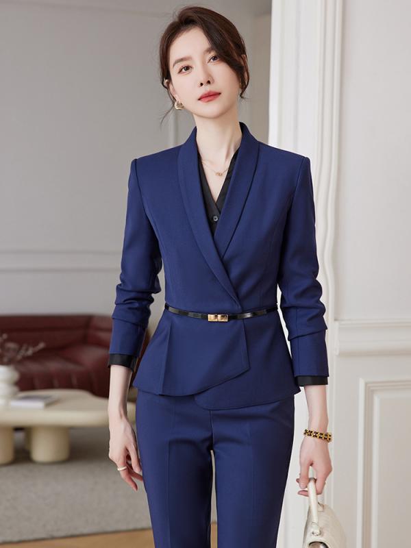 スーツ レディース セットアップ 上下セット 秋冬 ジャケット スカート パンツ 事務服 制服 受付 ビジネス 通勤 フォーマル エレガント きれいめ おしゃれ グレー ブラック ネイビー 高級感 無地 長袖