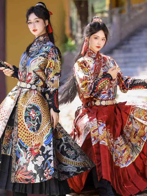漢服 メンズ レディース 飛魚服 錦衣衛 明代 金襴 金糸 刺繍 ベスト アウター ローブ コスプレ 高級感 華やか 舞台 イベント 撮影用 ポリエステル 黒 赤 オールシーズン|フロントップ店