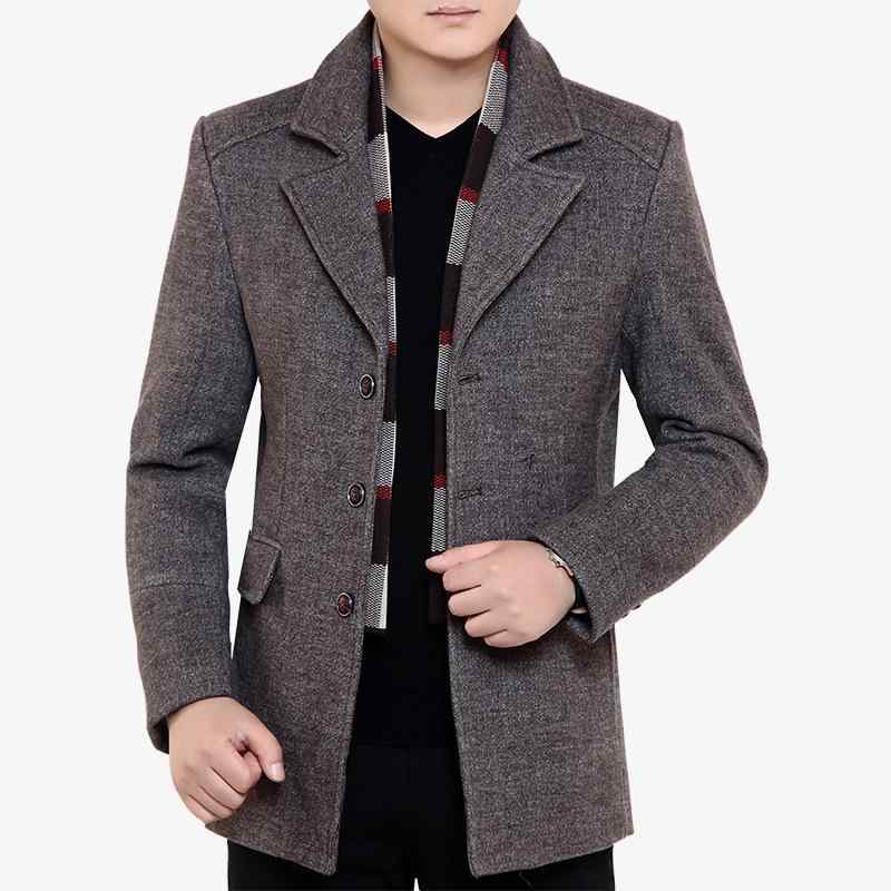厚地の外套 メンズ 40代 成人男性服 アウター 上衣 秋冬 朦々たる 羊毛混 生あたたかい 防寒 真っただ中丈 商行為 心地よい 通い 無地 分かりやすい 薄墨色 赤銅色 珈琲 名取り草 テーラードカラー 御前上等感 お父っつぁん