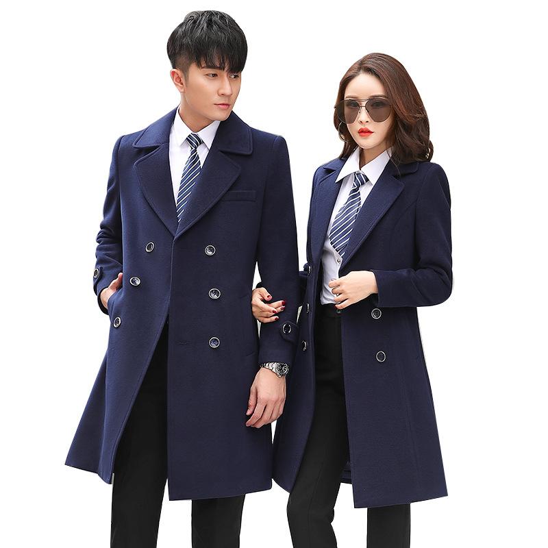 コート メンズ レディース ロング丈 チェスター ウール ユニフォーム ビジネス 上品 きれいめ 防寒 暖かい 中綿入り 厚手 テーラード ブラック ブルー レッド 秋冬 通勤 オフィスカジュアル 無地 スリム