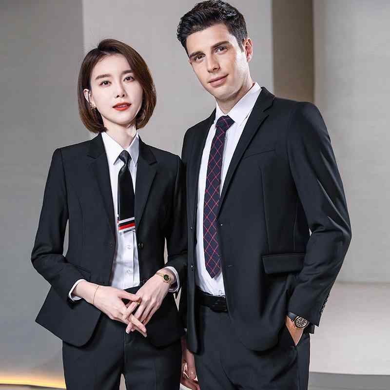 スーツ セットアップ メンズ レディース 事務服 制服 ビジネス 上下セット ジャケット パンツ 長袖 ロングパンツ フォーマル 通勤 無地 ブルー ブラック ネイビー 秋冬 ポリエステル レーヨン